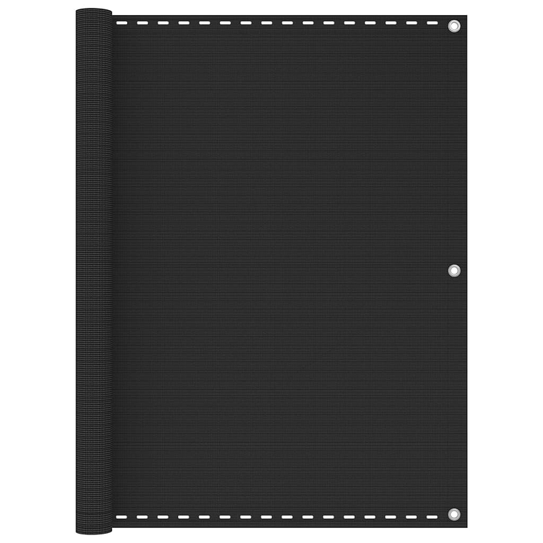 vidaXL Tela de varanda PEAD 120x500 cm antracite 1