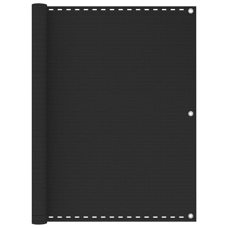 vidaXL Tela de varanda 120x600 cm PEAD antracite 1