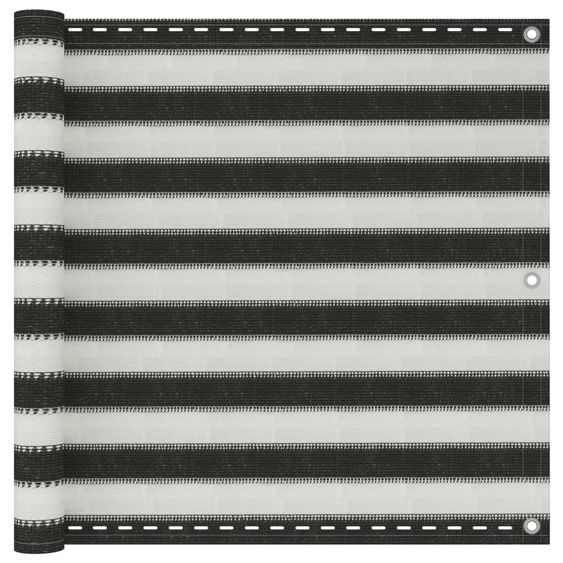 vidaXL Tela varanda PEAD 90x500 cm antracite e branco 1