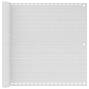 vidaXL Tela de varanda 90x500 cm PEAD branco