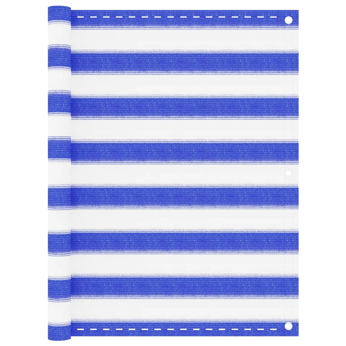 vidaXL Tela de varanda 90x400 cm PEAD azul e branco 1