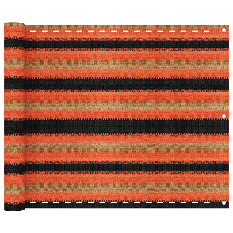 vidaXL Tela varanda PEAD 75x400 cm multicor 1