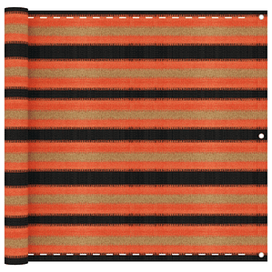 vidaXL Tela de varanda 90x300 cm PEAD multicor