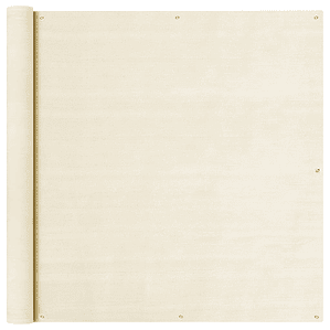 vidaXL Tela de varanda 120x500 cm PEAD cor creme