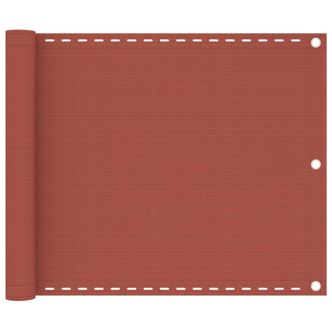 vidaXL Tela de varanda 75x300 cm PEAD terracota 1