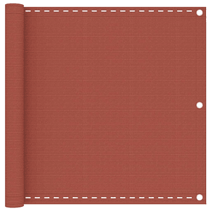 vidaXL Tela de varanda 90x400 cm PEAD terracota