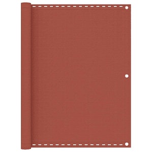 vidaXL Tela de varanda 120x600 cm PEAD terracota