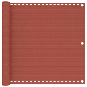 vidaXL Tela de varanda 90x600 cm PEAD terracota