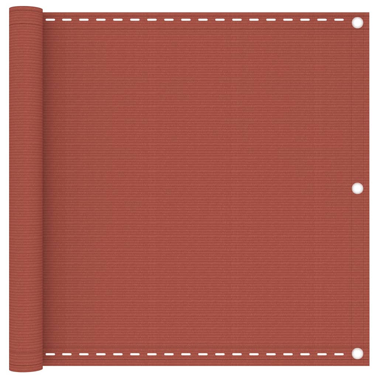 vidaXL Tela de varanda 90x600 cm PEAD terracota 1