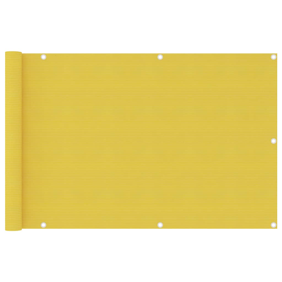 vidaXL Tela de varanda 90x400 cm PEAD cor amarelo 1