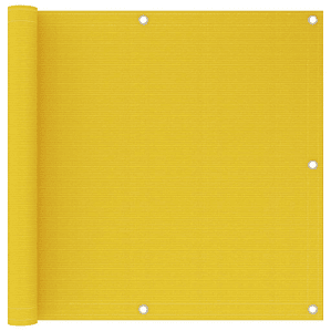 vidaXL Tela de varanda 90x600 cm PEAD amarelo