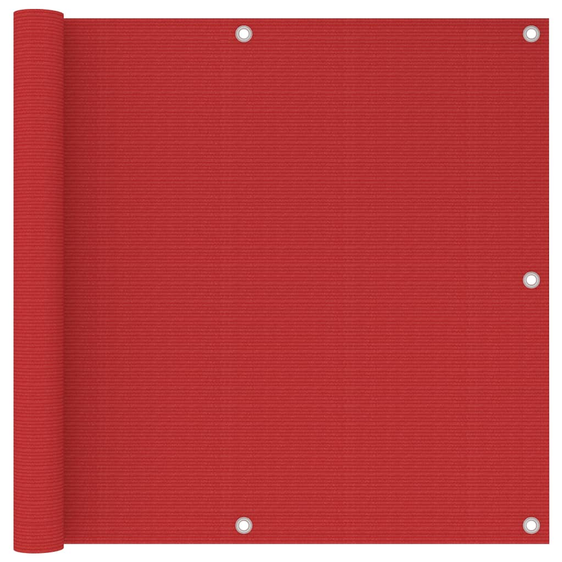 vidaXL Tela de varanda 90x500 cm PEAD vermelho 1