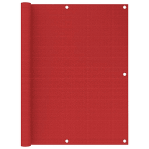 vidaXL Tela de varanda 120x500 cm PEAD vermelho