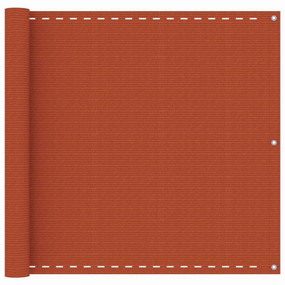 vidaXL Tela de varanda 90x500 cm PEAD laranja 1