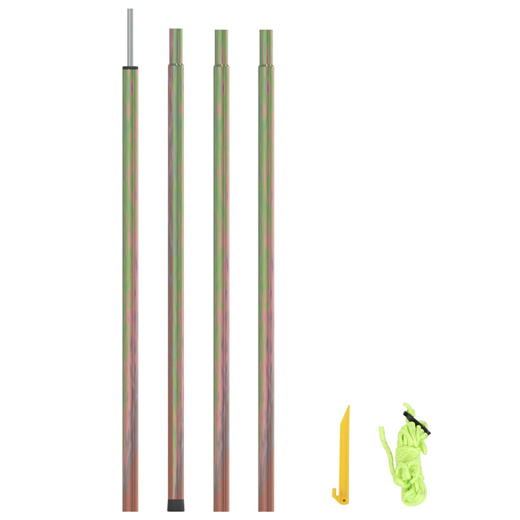 vidaXL Poste para para-sol estilo vela 250 cm aço galvanizado 1