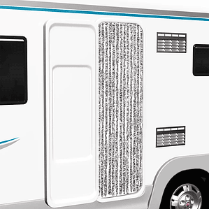 vidaXL Cortina anti-insetos 56x200 cm chenille castanho e bege