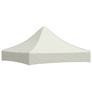 vidaXL Teto para tenda de festas 2x2 m 270 g/m² cor creme 