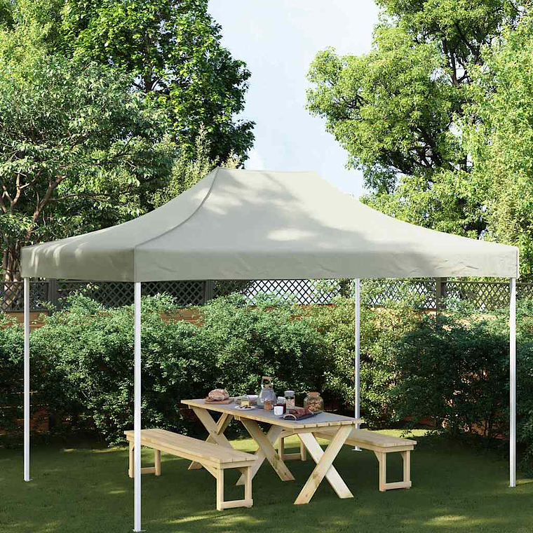 vidaXL Teto para tenda de festas 4x3 m 270 g/m² cor creme 1