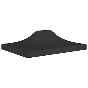 vidaXL Teto para tenda de festas 4x3 m 270 g/m² preto