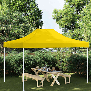 vidaXL Teto para tenda de festas 4x3 m 270 g/m² amarelo