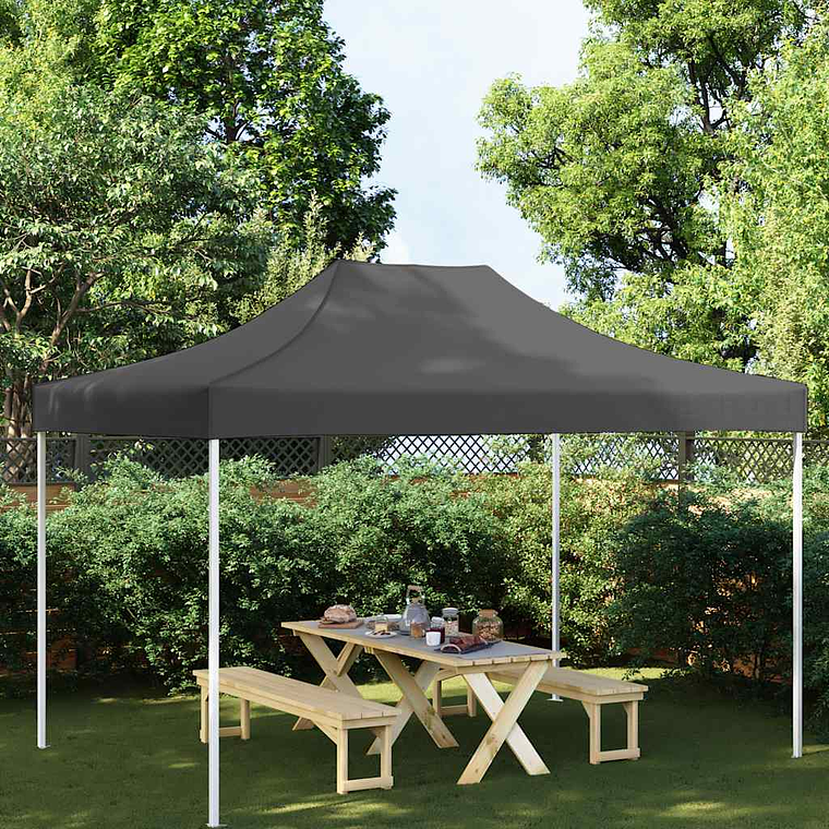 vidaXL Teto para tenda de festas 4,5x3 m 270 g/m² antracite 1