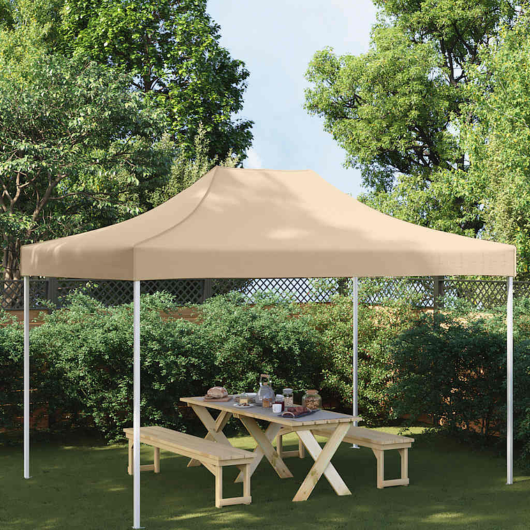 vidaXL Teto para tenda de festas 4,5x3 m 270 g/m² bege 1