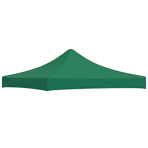 vidaXL Teto para tenda de festas 3x3 m 270 g/m² verde