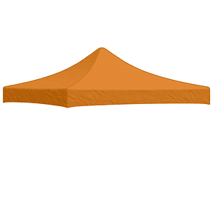 vidaXL Teto para tenda de festas 3x3 m 270 g/m² laranja