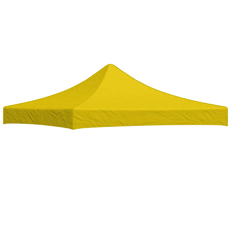 vidaXL Teto para tenda de festas 3x3 m 270 g/m² amarelo 1