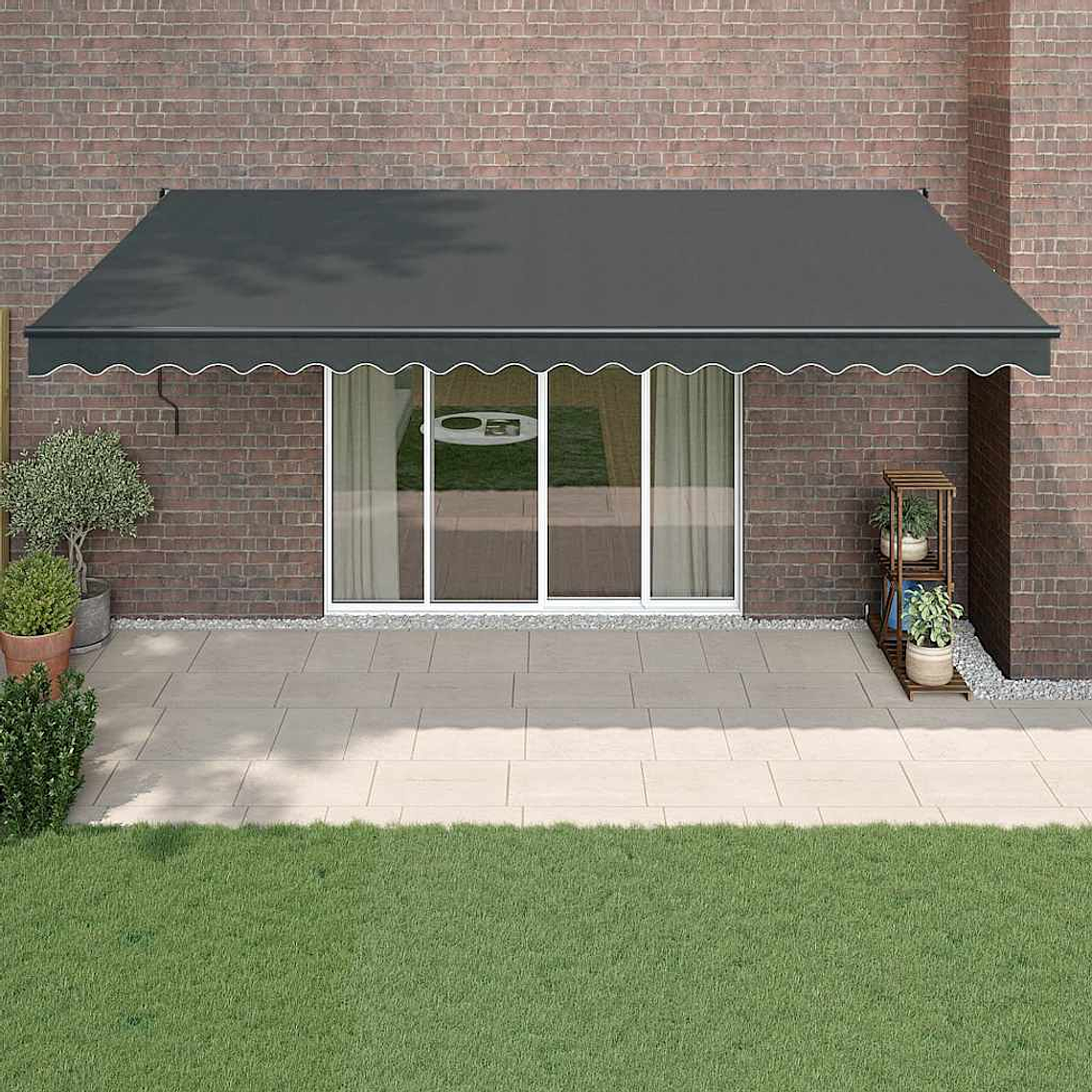 vidaXL Toldo retrátil automático 5x3 m antracite 1