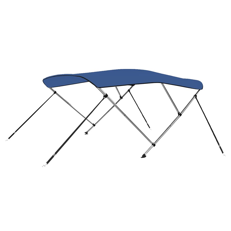 vidaXL Toldo em 3 arcos Bimini 183x160x137 cm azul 1