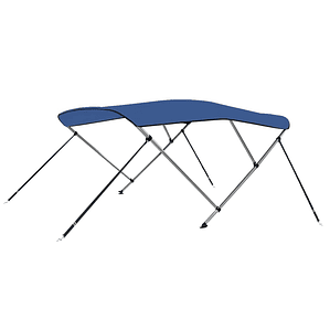 vidaXL Toldo em 3 arcos Bimini 183x196x137 cm azul