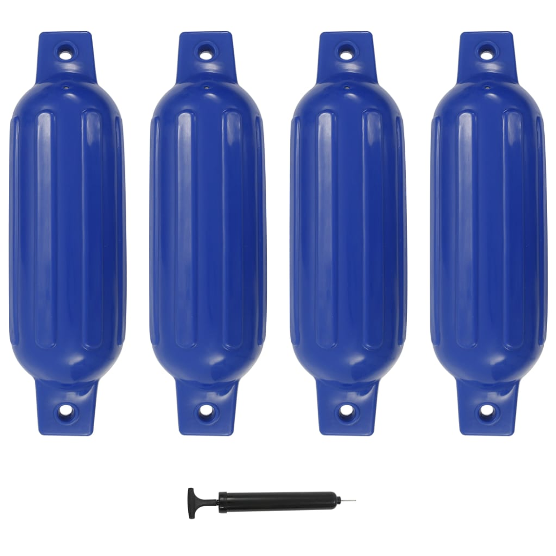 vidaXL Para-choques para barco 4 pcs 41x11,5 cm PVC azul 1