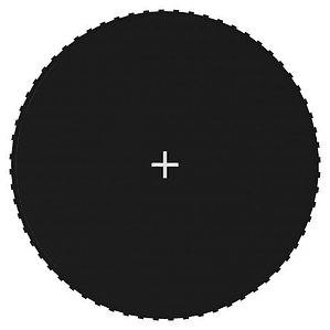 vidaXL Tapete de salto para trampolim 3,66 m redondo preto