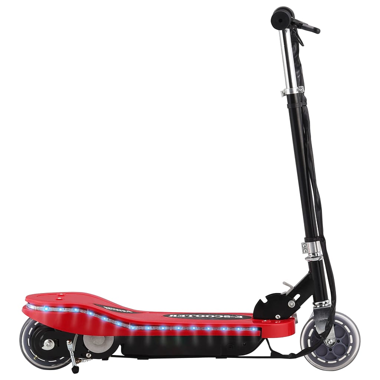 vidaXL Trotinete/scooter elétrica com LEDs 120 W vermelho 1