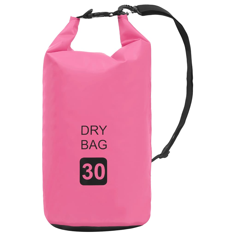 vidaXL Bolsa impermeável 30 L PVC rosa 1