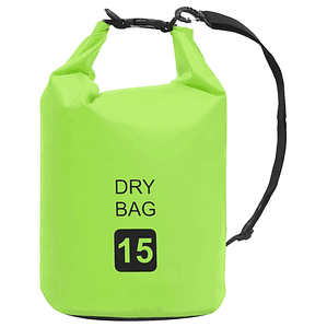 vidaXL Bolsa impermeável 15 L PVC verde