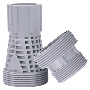 vidaXL Conectores de mangueira de piscina plástico 2 pcs