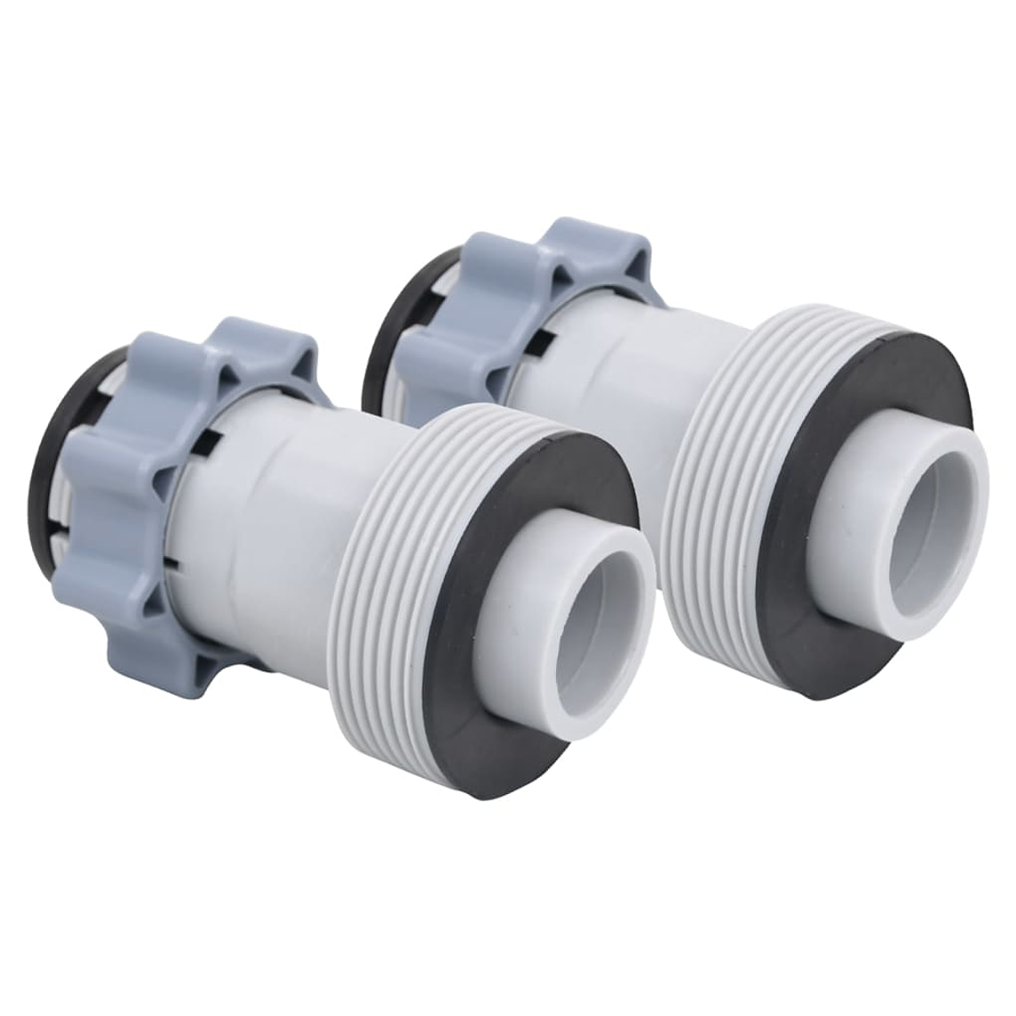 vidaXL Adaptadores para mangueiras de piscina tipo B 2pcs 1