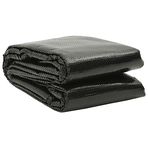 vidaXL Cobertura para piscina 549x274 cm PE preto