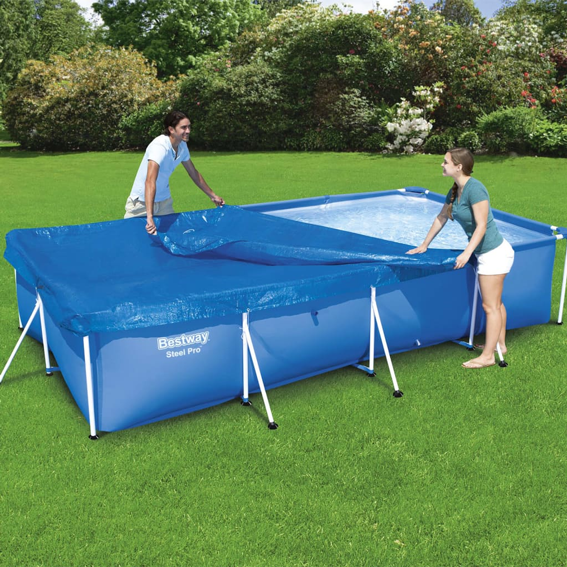 Bestway Cobertura de piscina Flowclear 400x211 cm 1