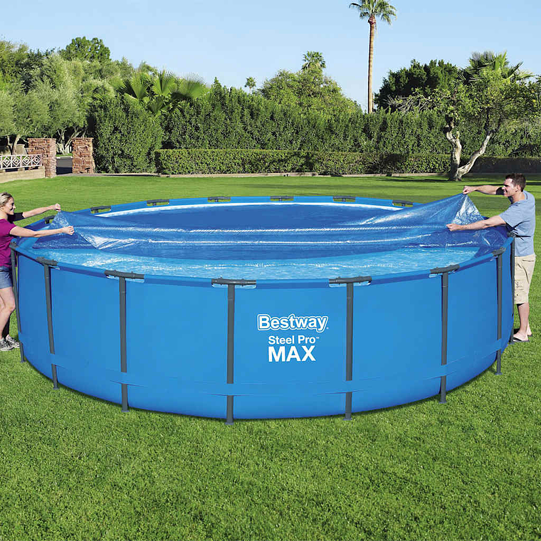 Bestway Cobertura de piscina solar Flowclear 549 cm 1