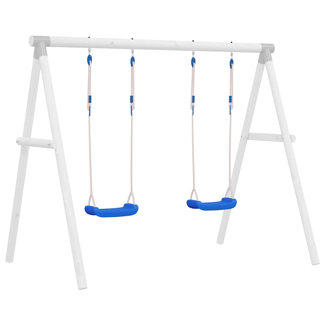  vidaXL Assentos de baloiço com cordas 2 pcs 37x15 cm polietileno azul 1