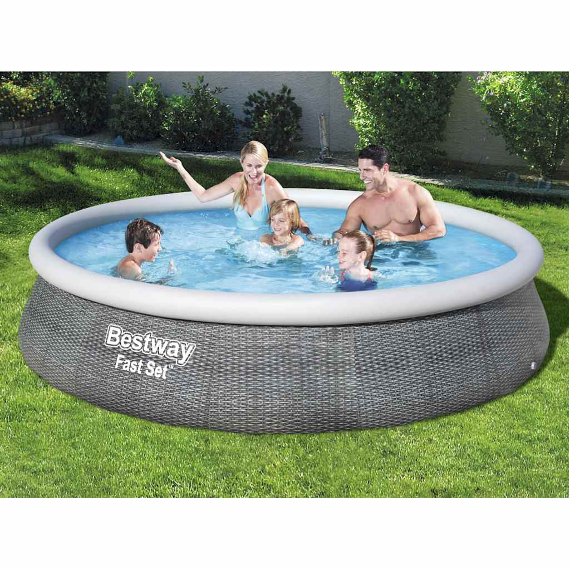 Bestway Conjunto piscina insuflável Fast Set com bomba 396x84 cm 1