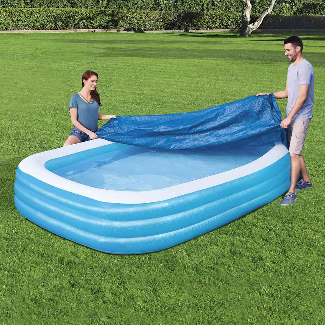 Bestway Flowclear Cobertura de piscina 305x183x56 cm 1