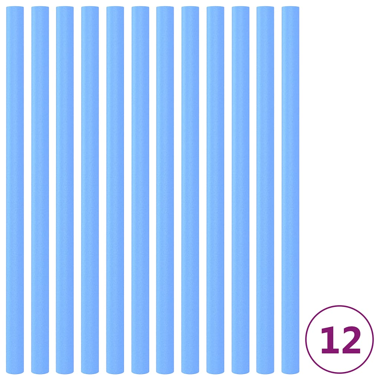 vidaXL Mangas em espuma para postes de trampolim 12 pcs 92,5 cm azul 1