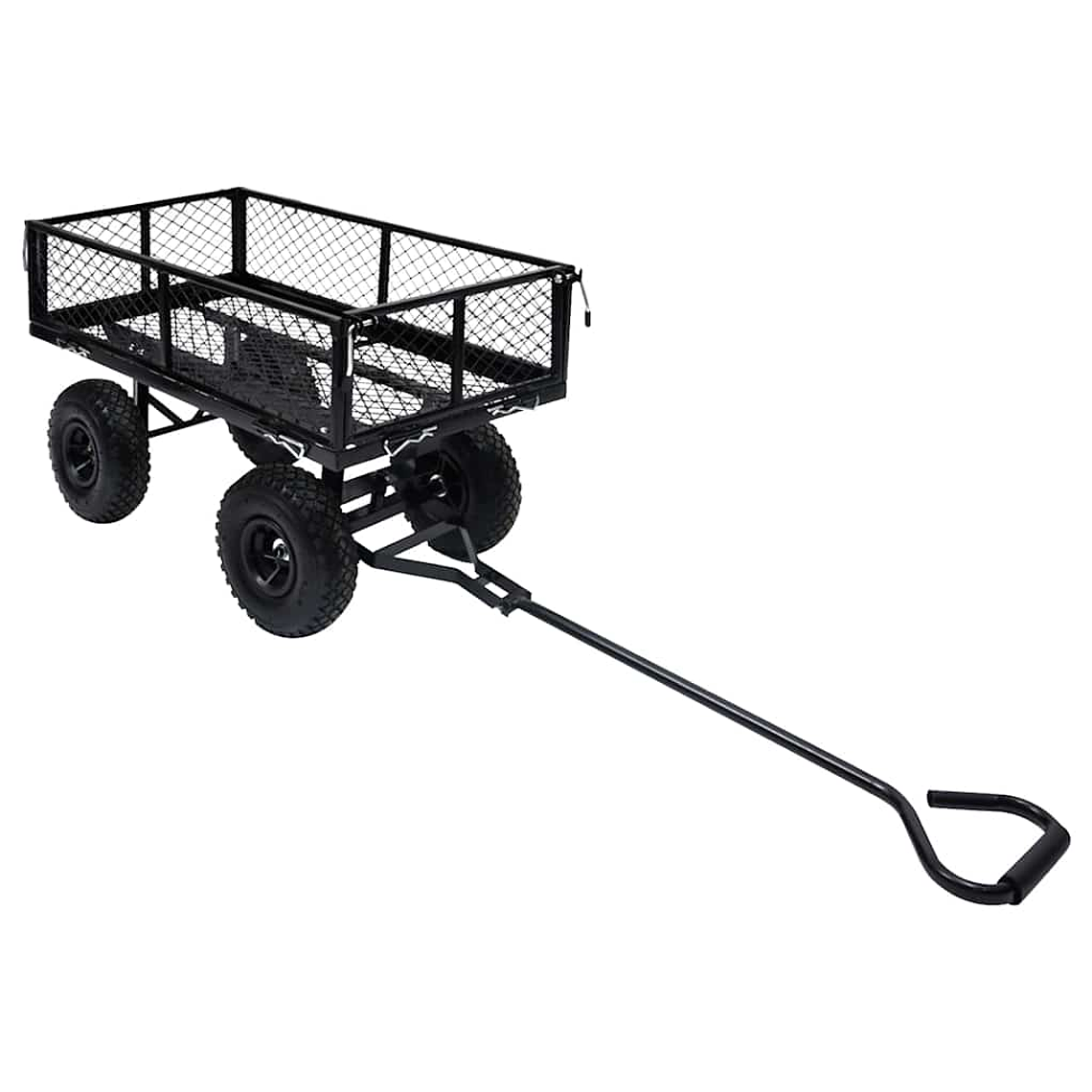 vidaXL Carrinho de mão para jardim 250 kg preto 1
