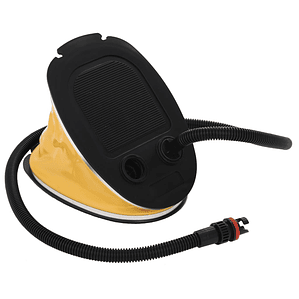 vidaXL Bomba de pé 26x18 cm PP e PE cinzento e amarelo