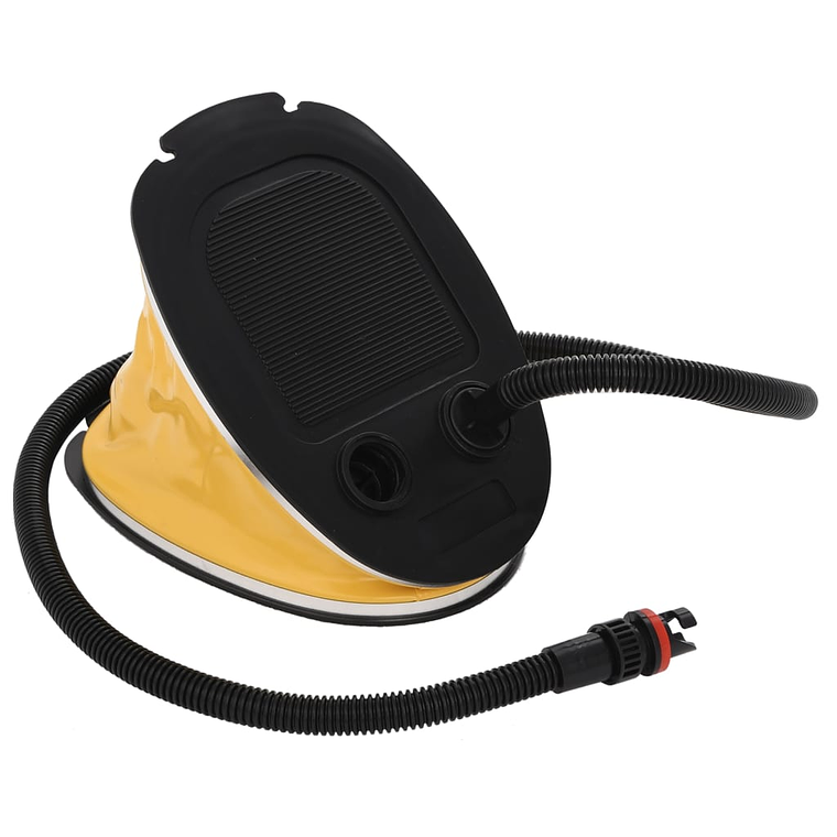 vidaXL Bomba de pé 26x18 cm PP e PE cinzento e amarelo 1