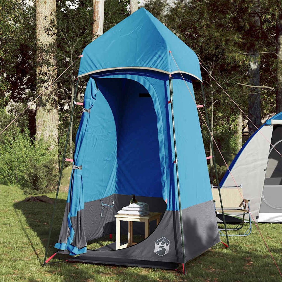 vidaXL Tenda para sanita impermeável azul 1